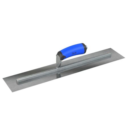Steel City Trowels By Bon Finish Trowel, Square, Carbon Steel, 20 X 4, Comfort Grip 67-243